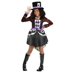 Girl's Raving Mad Hatter Costume Dress