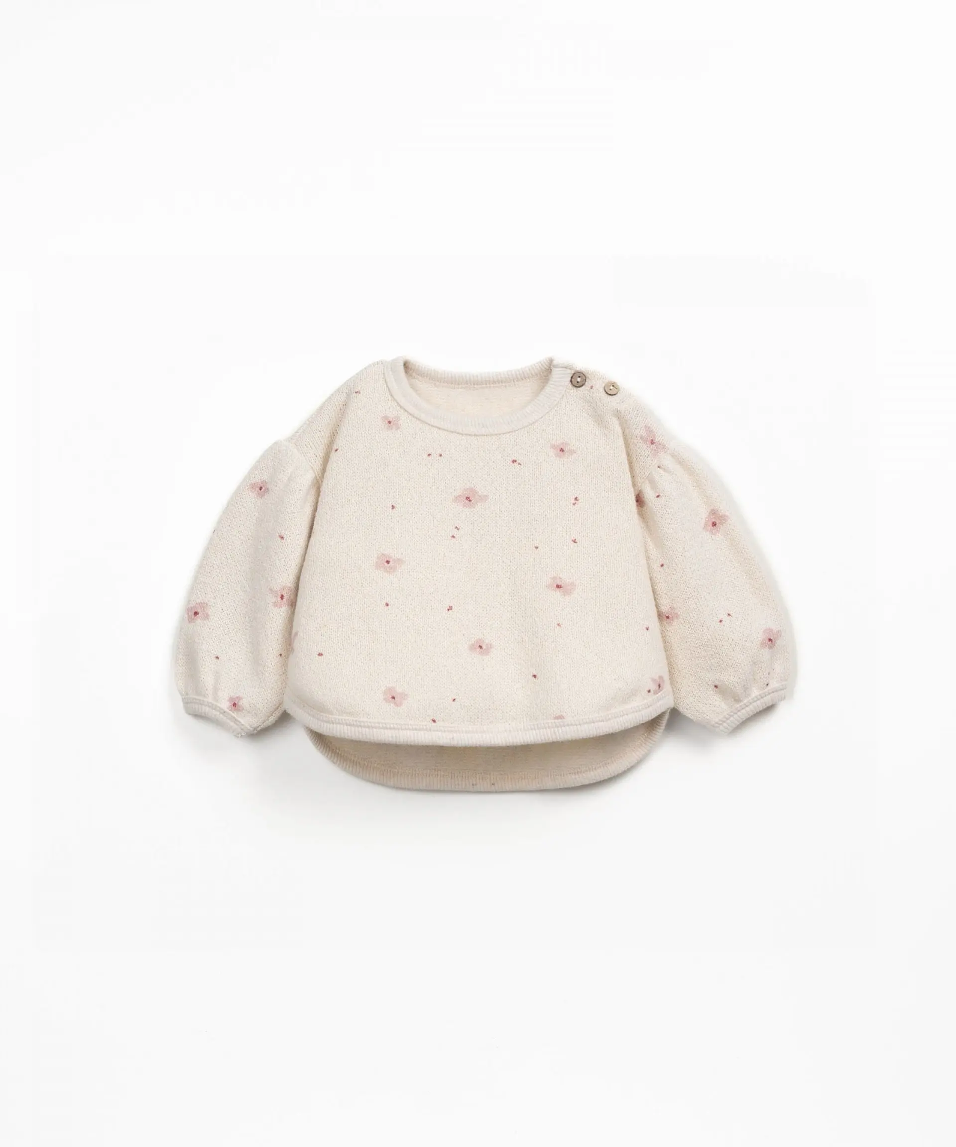 Printed Jersey Sweater || Flower Print
