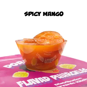 Doreesha FLAVAD Puurckles -SPICY MANGO - SMC-   Sweet Tangy Sour Snack SPICY MANGO  Flavored Chunks Made with Vinegar & Artificial Flavors. THIS IS NOT A PICKLE
