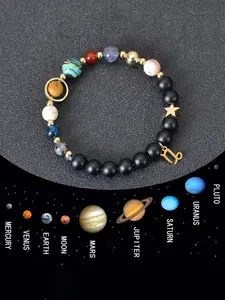 12 Constellation Star Natural Stone Bead Bracelet with Multiple Styles to Choose from, Suitable for Daily Commuting, Casual Dressing, Birthday Gifts, Constellation themed Parties