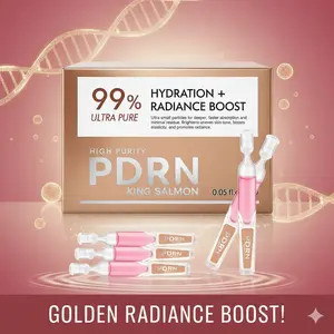 Advanced Skin Repair Ampoule Set 10x Concentrated PDRN Collagen Formula 99% Ultra-Pure King Salmon Serum for Radiant Complexion Intense Hydrating