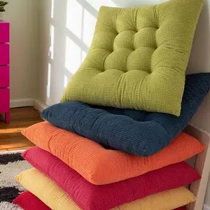 Thick Flannel Corn Grain Nine Needle Seat Pad, Comfortable Soft Office Desk Chair Cushion, Student Stool Pad, Tatami Mat
