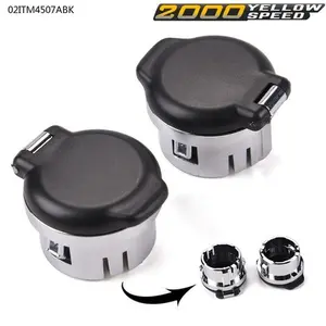 2PCS Dash Power Outlet Cover Fit For Chevy Silverado GMC Sierra Tahoe 2007-2013