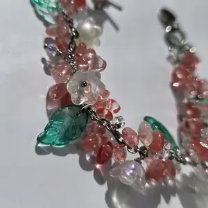Strawberry Bloom Charm Bracelet