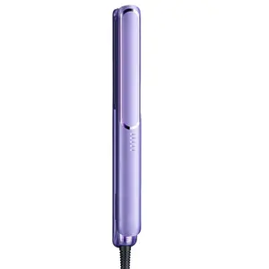 CESTVEEL Adjustable Electric Ceramic Hair Straightener - Mini Anti-Scald Heating Comb with 5 Temp Settings, Smooth Anti-Static Rapid Heat Styling Tool, D US Plug, Adjustable Hair Straightener