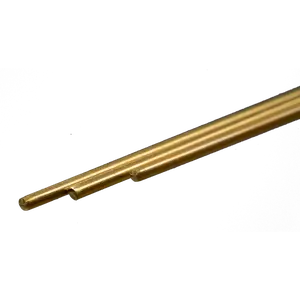 Round Brass Rod: 1/16" OD x 12" Long (3 Pieces)