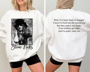 I've been afraid of changing, Stevie Nicks Landslide Shirt - two sides " T-Shirt, Sweatshirt & Hoodie - Classic Rock Fan Apparel, Perfect Gift for Music Lovers and Boho Style Fans