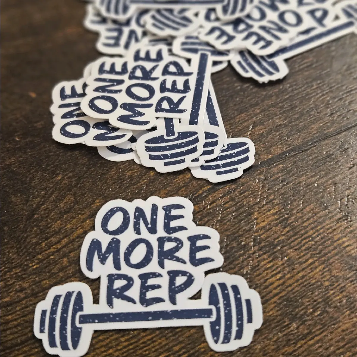 One More Rep Gym Sticker | CrossFit | Weight Lifting | Gym | Water Bottle Sticker | Laptop Sticker | Gift | Vinyl | Exercise