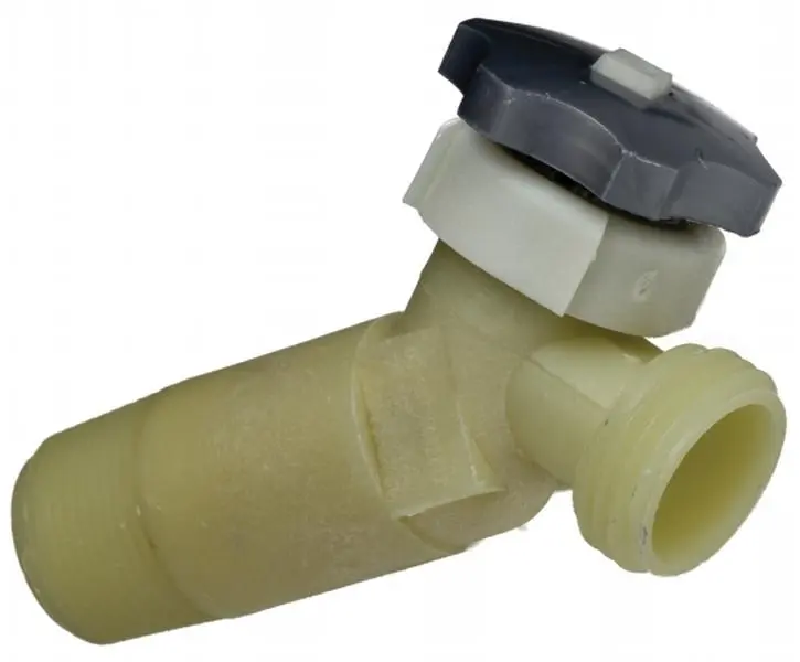 212 MAIN 2 in. Water Heater Drain Valve, 3/4" Size Household Appliance Pipe Part with Hose-Threaded Inlet, MIPS Inlet, Parts