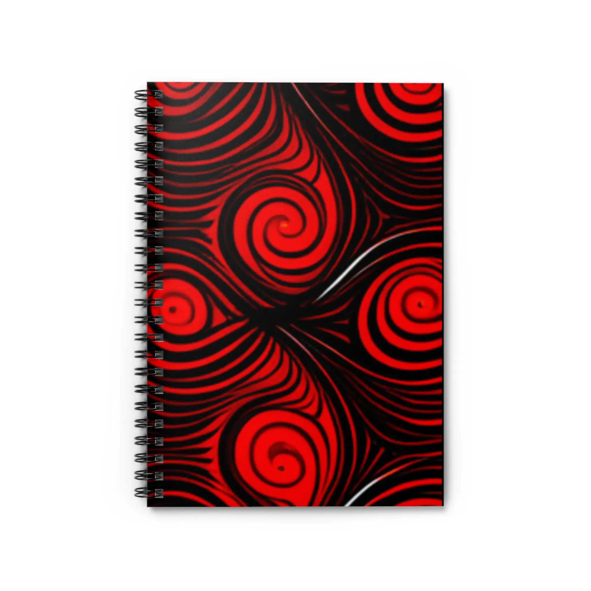 Red/Black Spiral Notebook - Ruled Line