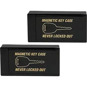 A Key  Key Holder Under  -  A Key for Your  So You Never Lock Out - Plastic  Key Hider to Store a Spare Key for Your , Storage, Office, or  (2 Pack)