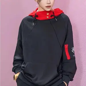 Halloween Anime Itadori Yuji Cosplay Costume Sweatshirt Adult Unisex Pullover Coat Casual Men Hoodie Jacket Pink Cosplay Wig