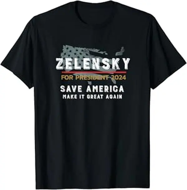 Zelensky For President 2024, Admire Ukraine Zelensky Courage T-Shirt