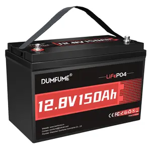 12V 150Ah Lithium LiFePO4 Battery, 100A BMS with Low Temp Cut-Off,Automotive-Grade Cells,15000+ Deep Cycles,Perfect for Solar,RV,Off-Grid,Home Energy Storage