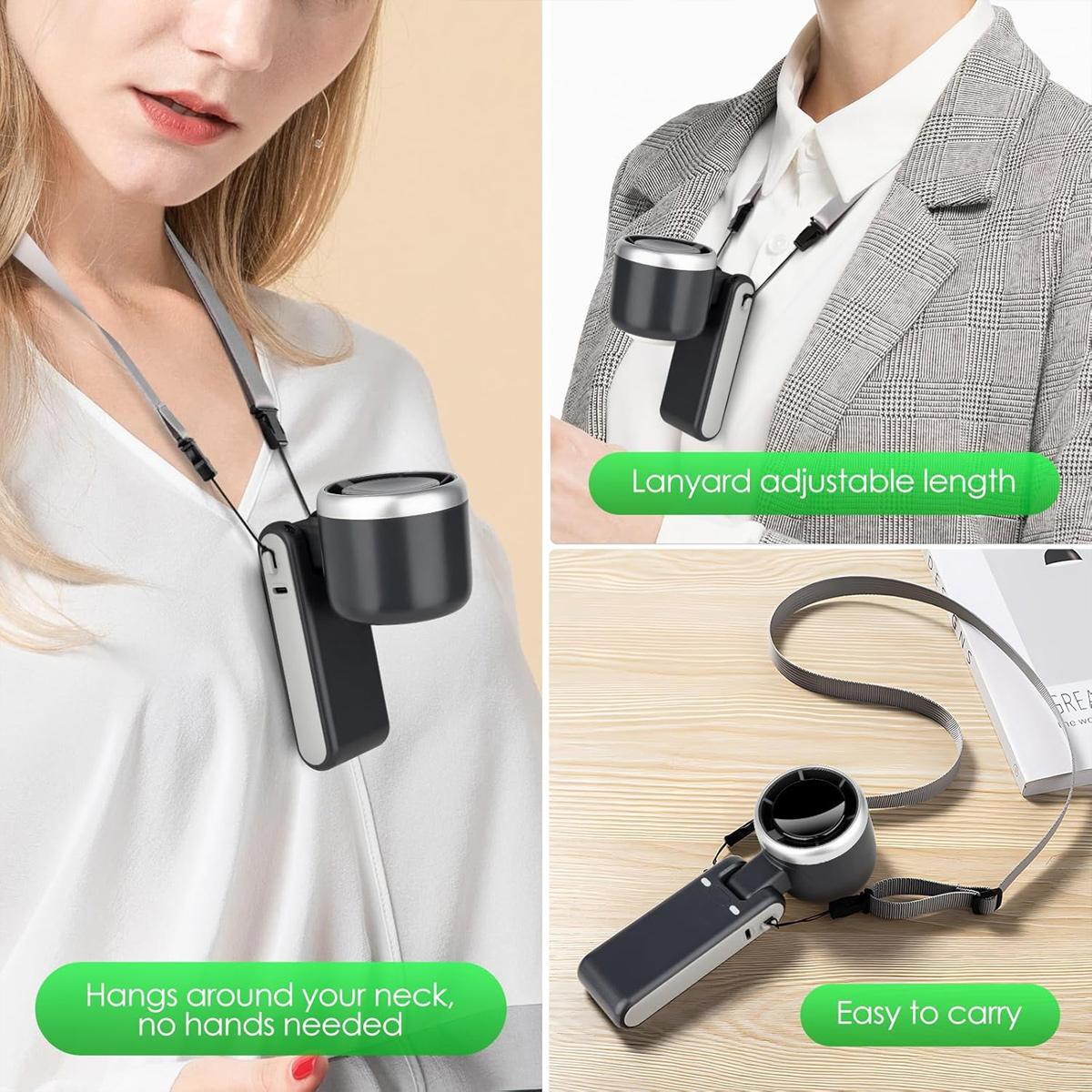 Portable Handheld Turbo Fan, 5-speed Wind Speed Fan, USB Rechargeable Travel Neck Fan, 3600mAh Battery & 15000RPM Speed, 180°Foldable with Air Turbo Tech Personal Cooling for Travel Outdoor Black Portable Handheld Turbo Fan, 5-speed Wind Speed Fan, USB Rechargeable Travel Neck Fan, 3600mAh Battery & 15000RPM Speed, 180°Foldable with Air Turbo Tech Personal Cooling for Travel Outdoor Black