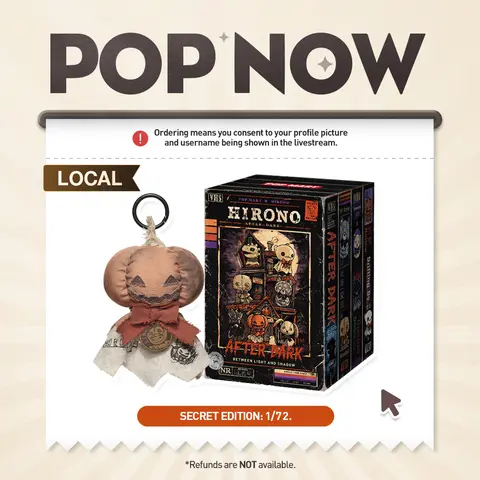 [POP NOW] POP MART Hirono After Dark Series Night Light Charm Blind Box