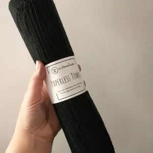 Black Paperless Towels - 12 pack
