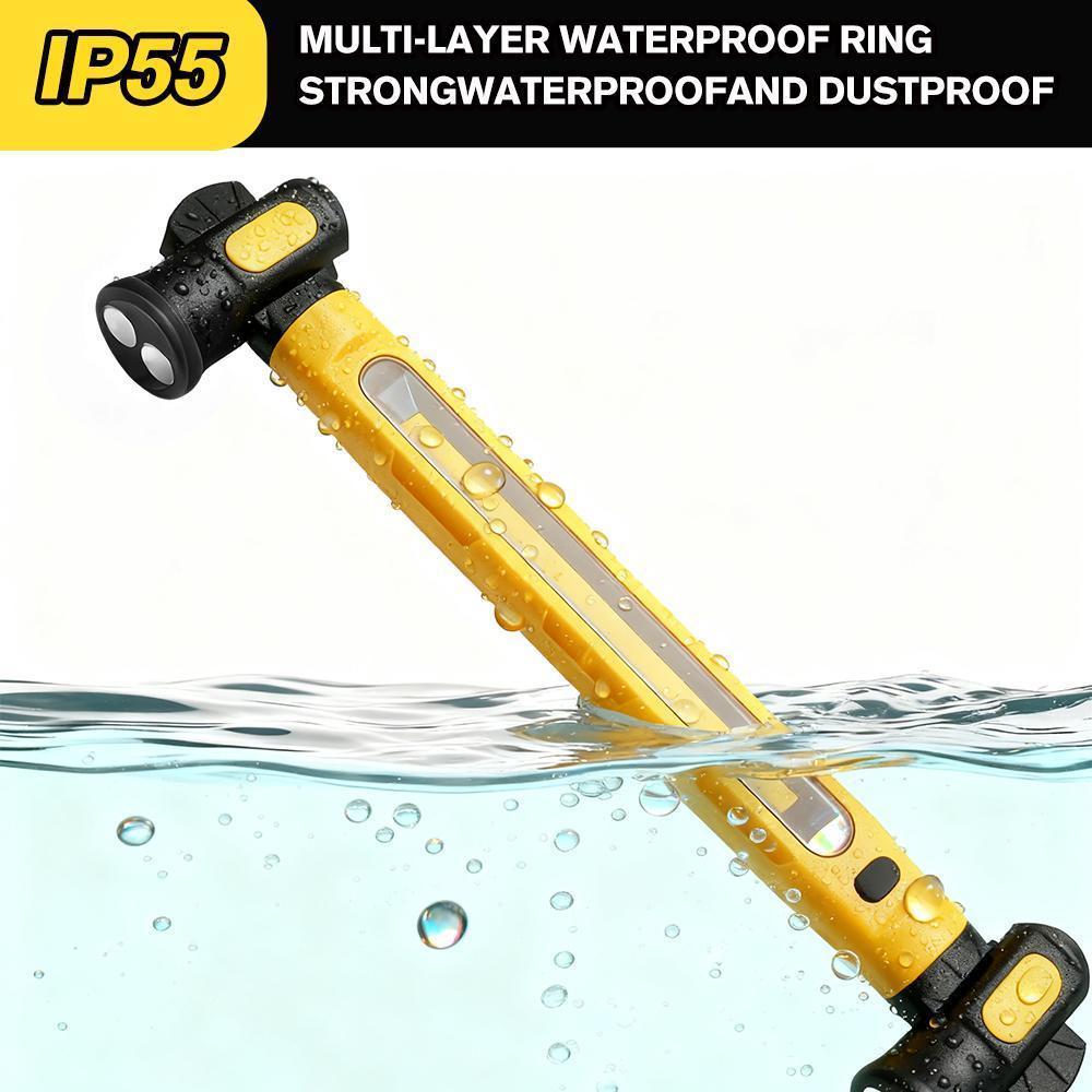 LED Under Hood Light 3000LM, Magnetic Work Light Bar with Hooks, 5200mAh Rechargeable Cordless Garage Light