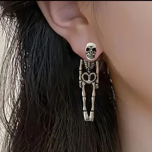 Gothic Skeleton Drop Earrings – Unique, Dangling, and Totally Undead