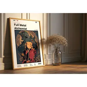 Full Metal Alchemist Poster: Minimalist Anime Art Print