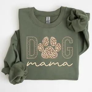 DogMama, Leopard Print Sweatshirt, Mother’s Day Gift