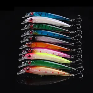 10pcs Fishing Lures Hard Minnow Baits, Life-Like Swimbait Fishing Lures, Minnow Hard Lure Bass Trout Baits Kit, Topwater Hard Baits Crankbait Swimbait for Saltwater Freshwater