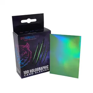 Prismatic Defender Holographic Card Sleeves - Gamma Green