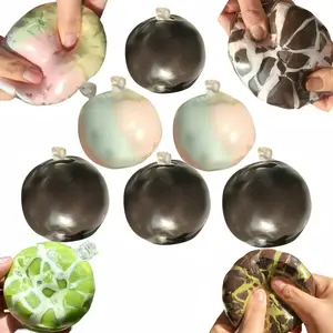 Crispy Squeeze Ball, Multi-Color Stress Relief Toy, Anxiety Relief, Hand Massage, Party Gift, Birthday Present, Filler Toy
