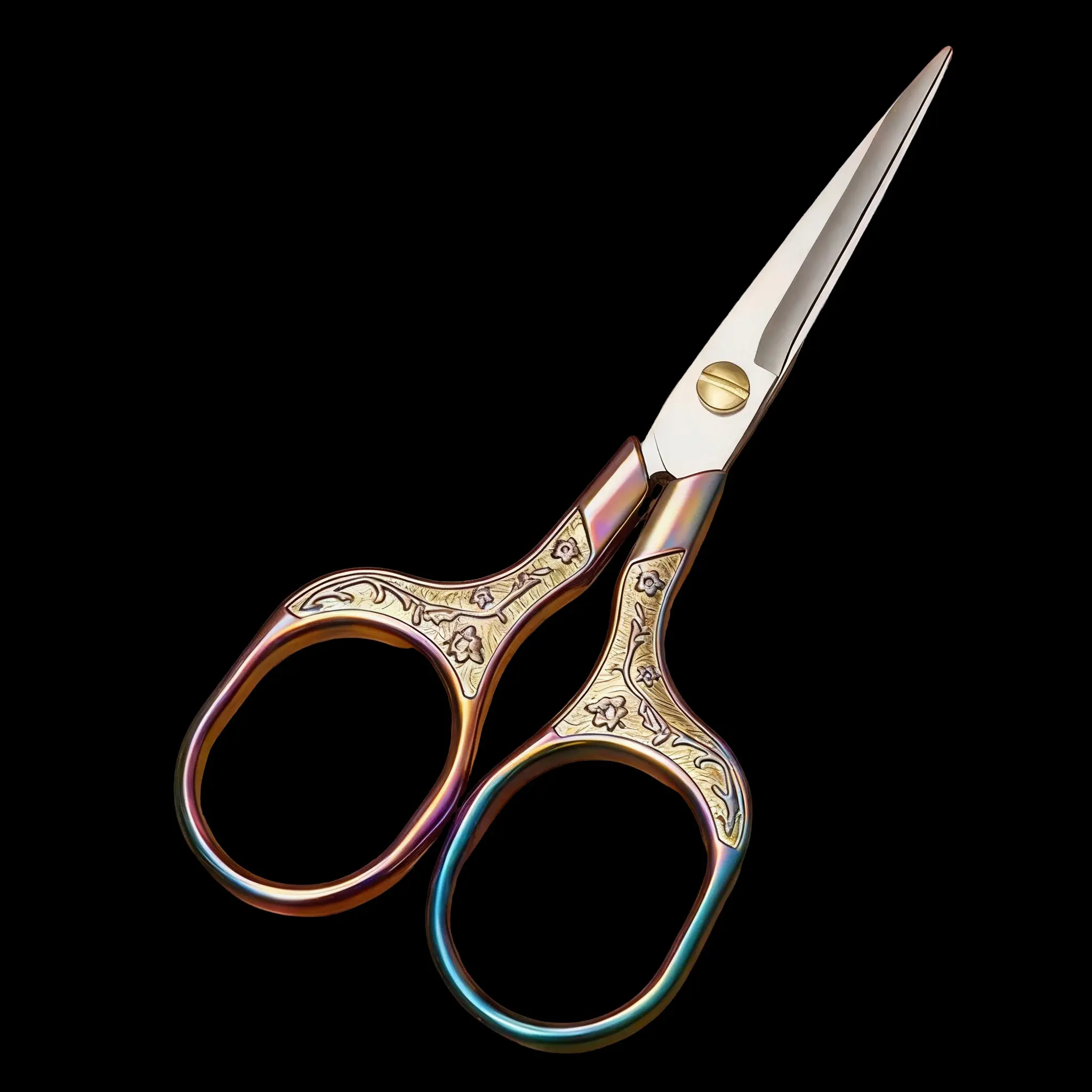 Exquisite Plum Blossom Scissors Home Office Tailor Cross Embroidery Retro Sharp Small Scissors Stainless Steel Tea Art Scissors