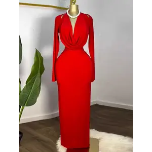 Lady in Red is a sophisticated ankle-length dinner dress designed to accentuate your figure with timeless elegance