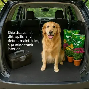 Pet Pad Practical Cargo Floor Mat Car Trunk All-Weather Protector Universal Cuttable, Durable Pet Bedding for Vehicles