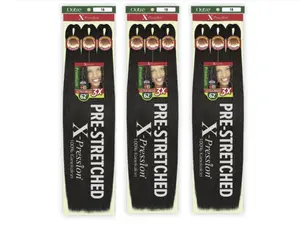 X-Pression Pre-Stretched Braid 62" X3 (3 PACK)