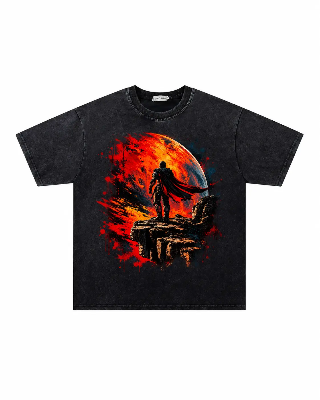 Red Rising Darrow Shirt Vintage Washed T-Shirt, Reaper of Mars Graphic Tee, Sci-Fi Novel Inspired Oversized Shirt, Howler Legion  Space Fantasy Graphic Tee