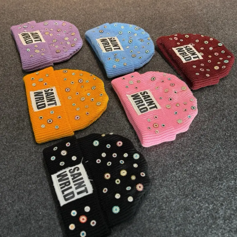 SAINTWRLD Rhinestone Beanies SAINTWRLD Rhinestone Beanies