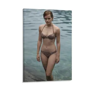 EMMA WATSON Poster 4 Poster Canvas Wall Art For Bedroom Decor Bar Office Room Decor Gift