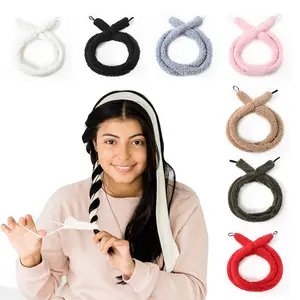 Long Plush Heatless Overnight Curlers, Lazy Big Wave Hair Cap with Elastic Ends, Recyclable Roll Comb, Single Pack, Friday Sale, Hair Curler Tool