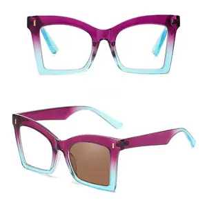 Oprah Style Reading Glasses for Women, Cheaters Eyeglasses, Oversized Blue Light Readers, Fashion Eye Glasses+1.5 Black