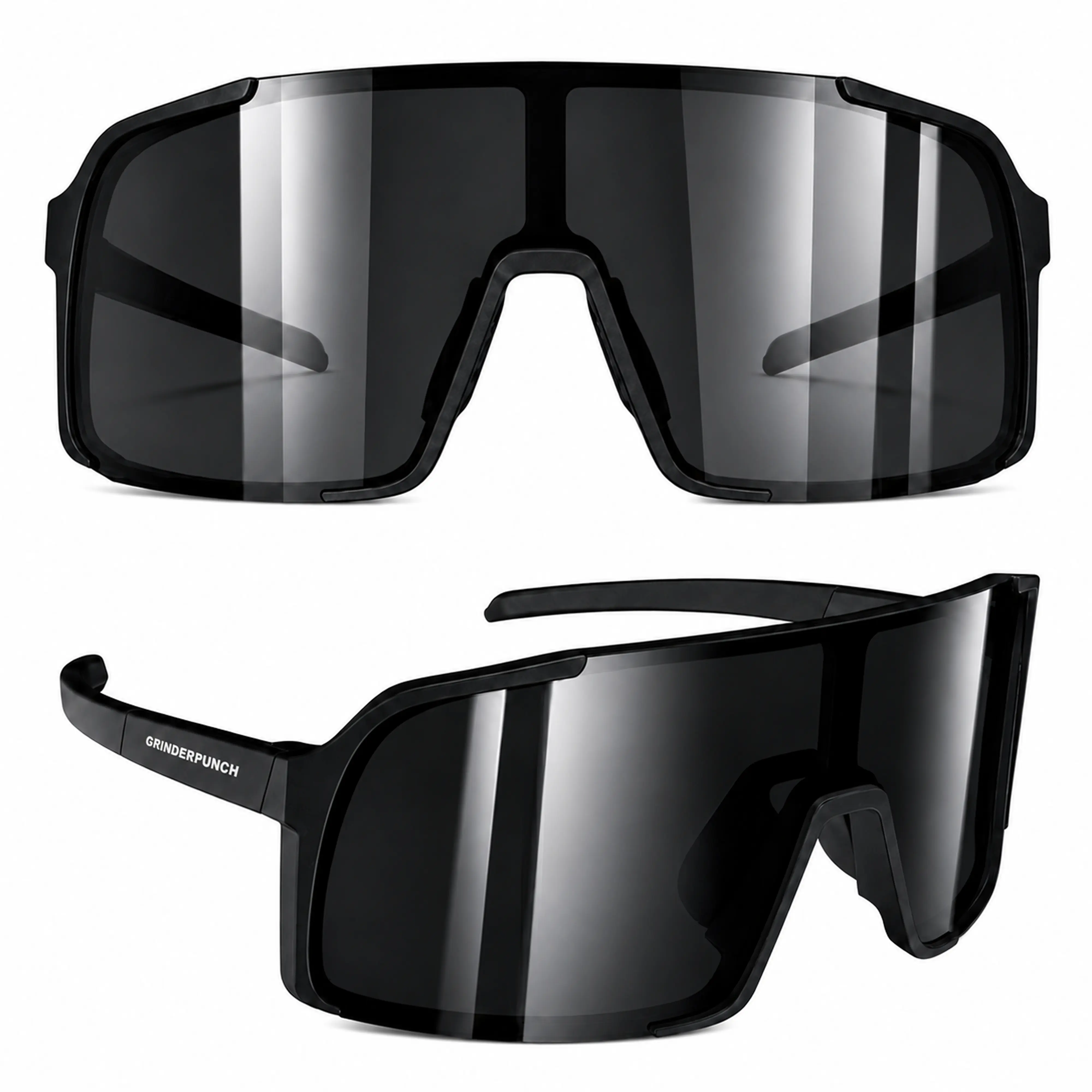 GRINDERPUNCH Polarized Sports Sunglasses Ski Cycling Baseball Mountain Biking Hiking Softball Running Glasses Men Women