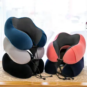 Memory Foam Neck Pillow Portable U-Shape Travel & Office Pillow Ultimate Comfort for Neck Support in Multiple Colors