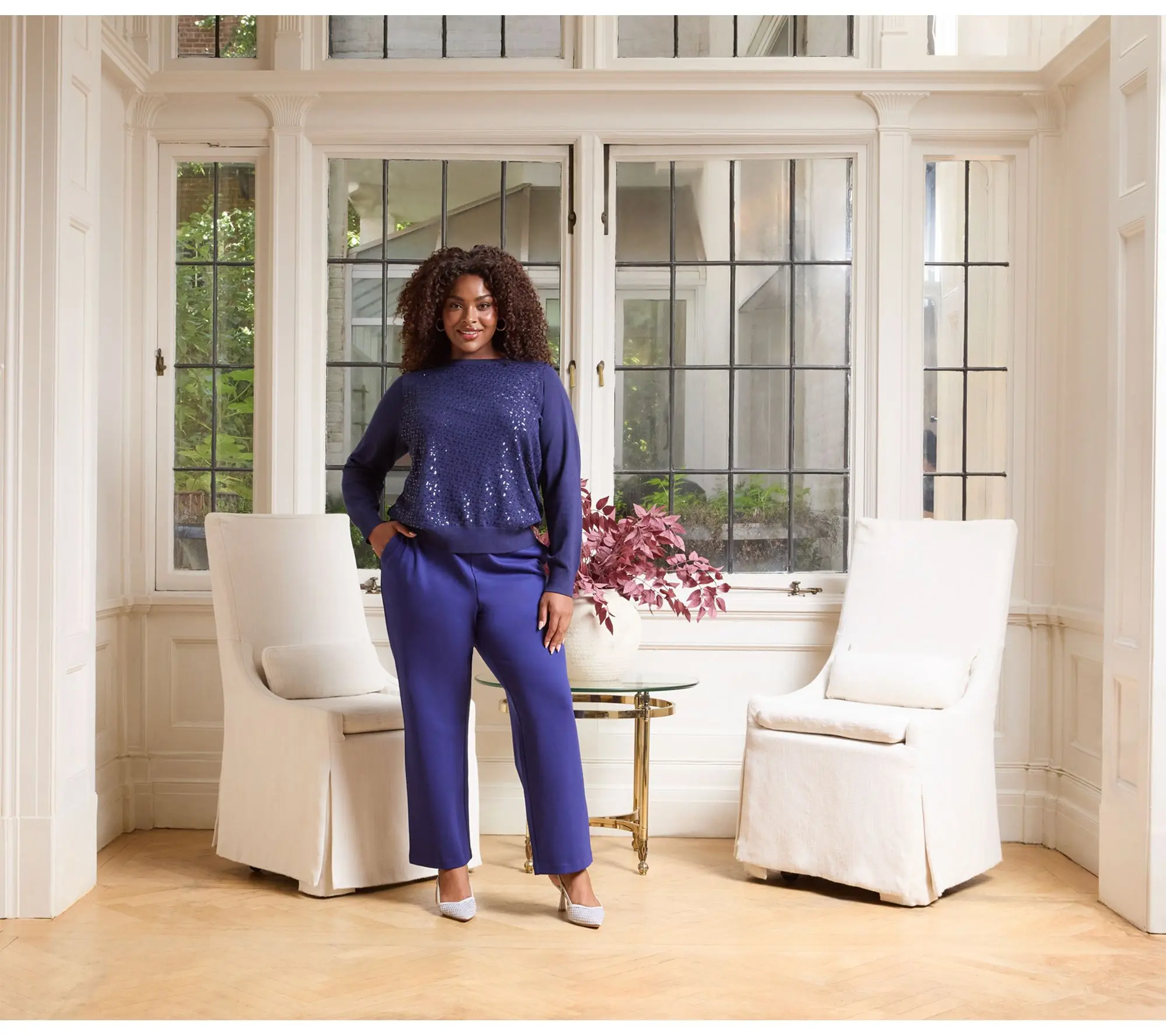 nicole by Nicole Miller Sequin Embellished Sweater