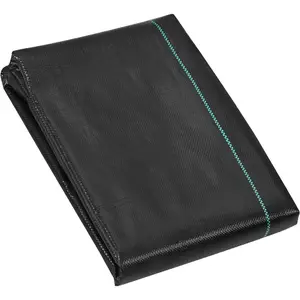 VEVOR Weed Barrier Fabric Heavy Duty, 1.3x100FT 3.2oz Landscape Fabric, Woven Weed Blocker Fabrics, Garden Fabrics Weeds Barrier, Weeds Control Ground Cover, Geotextile Webbing, Gardening Mat, BlackVEVOR Super Brand Day