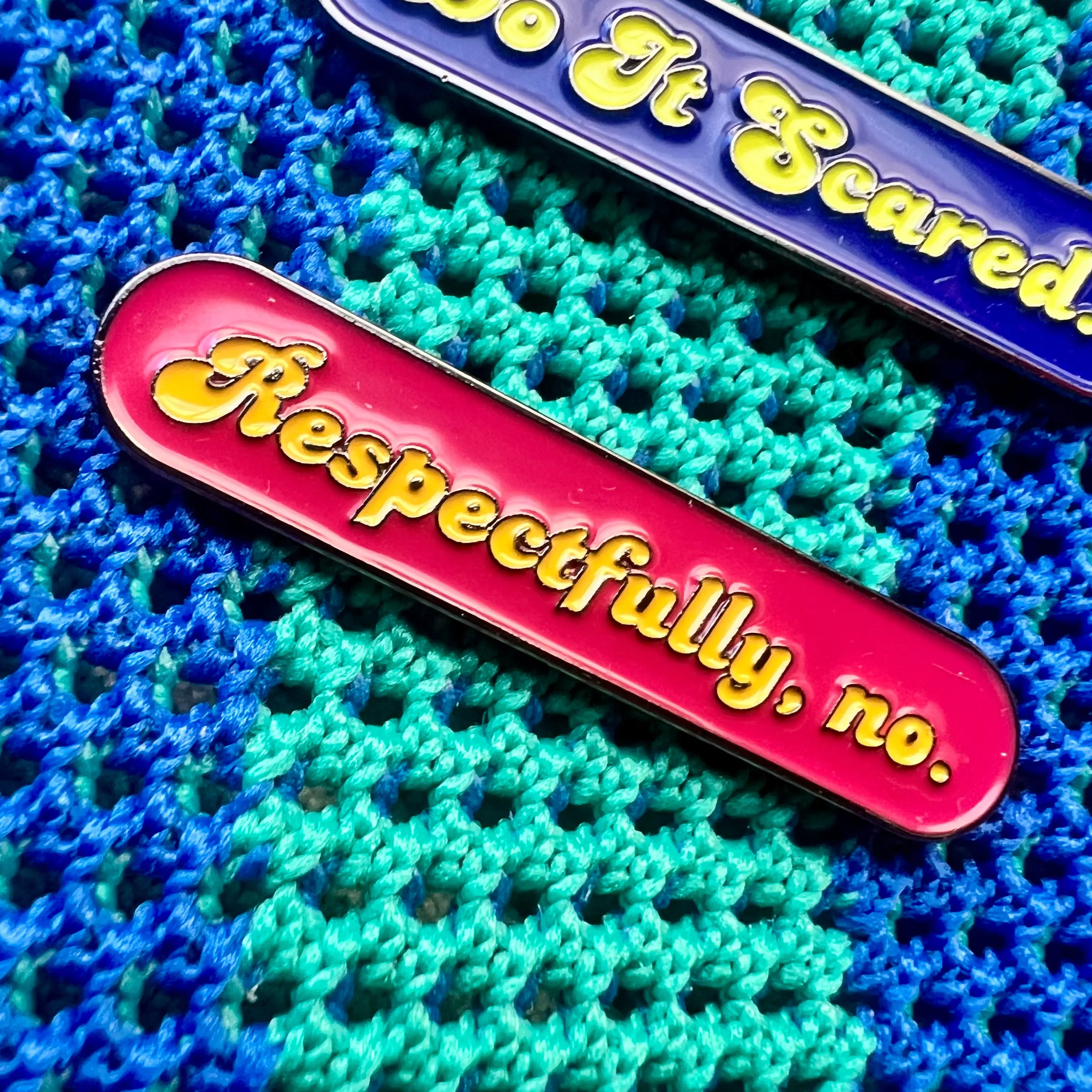 Enamel Pin | Respectfully, No.