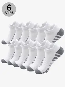 Men's Breathable Mesh Socks, High-Quality Ankle Socks, Casual Daily Wear, Sports Fit Socks, Pack of 6 Pairs, Comfortable and Multi-Functional Design, Casual Stylish Socks
