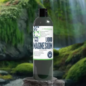 Liquid Ionic Magnesium | 16 oz | 96 Servings | ±350 PPM – Fast Absorption Mineral Supplement for Sleep, Mood, Muscle Function & Digestive Support – Relieve Stress - Vegan, Non-GMO, Gluten-Free - Healthcare Dietery Supplement - Daily Support