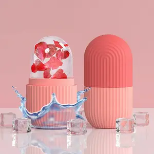 Reusable Silicone Ice Cube Roller Massager, Facial Eye Neck Massage Tool, Natural Skincare for Face Eyelid Neck Care