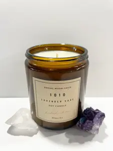 Angel Number 1010 - Tranquil Amber Spiritual Soy Candle