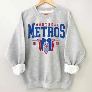 Vintage 90s Crewneck Montreal Metros Sweatshirt, 2 Side Sweatshirt Heated Rivalry Hockey  Hudson Williams Connor Storrie