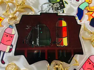 Double Sided Liam and Bryce HFJONE acrylic Keychain - object show