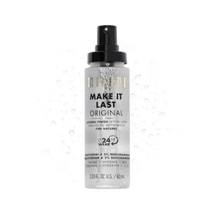 Original - Natural Finish Setting Spray 3-in-1 Setting Spray and Primer- Prime + Correct + Set Makeup Finishing Spray and Primer - Long Lasting Makeup Primer and Spray 2.03 Fl. Oz