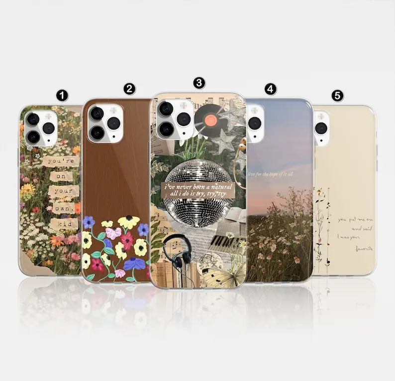 Aesthetic Taylor Phone Case Swift Song Lyrics Cover fit For iPhone 16 Pro, 15 Plus, 14, 13, 12, 11, XS